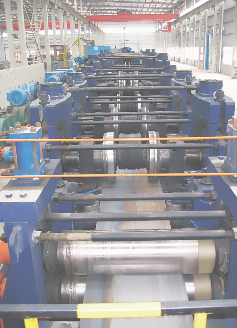 High-frequency welded pipe production line